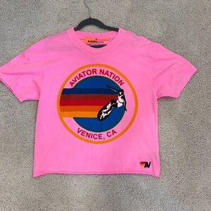 Aviator Nation Pink Tee